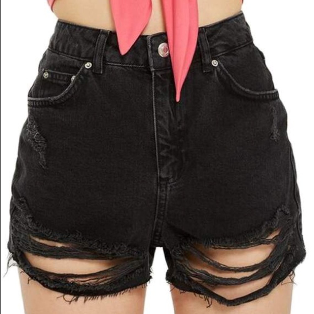 topshop mom shorts